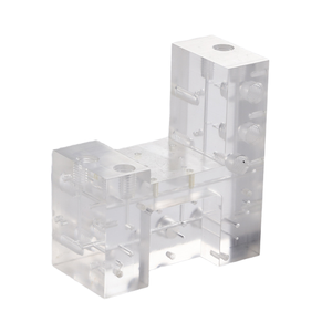 Высокоточные пятиосевые услуги ЧПУ для акрилового ПММА органического стекла из нержавеющей стали прецизионные механические детали - Product Image 1