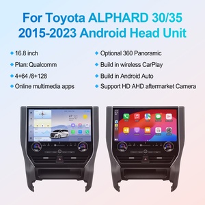Navihua 16.8 Inch Touch Screen for Toyota Alphard 30 2015-2021 Upgrade to Alphard 40 Car Stereo <b>Auto</b> Carplay Multimedia - Product Image 2