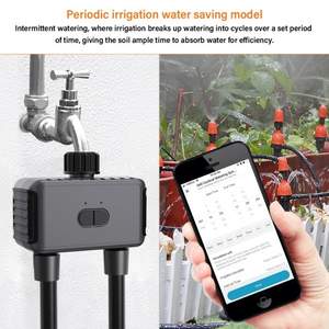 Nuevo Controlador de Riego por Goteo Inteligente con Bluetooth, Temporizador de Agua Inteligente de 2 Vías para Jardín - Product Image 4