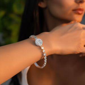 Crystal Rhinestone <b>Bracelet</b> 316L Stainless Steel PVD Gold Plated Sustainable Resistant Jewelry for Women Everyday Wear Trendy - Product Image 3