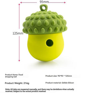 Dispenser cibo divertente-giocattolo in Silicone a forma di dado con Texture di pulizia dentale per l'arricchimento e giocare - Product Image 2