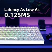 Teclado Magnético con Cable OEM ODM MG75MAX de 81 Teclas, Frecuencia de Escaneo de Tecla Única de 256KHZ, Revestimiento Nano PCB, Resistente al Agua, Efecto Hall 8KHZAR