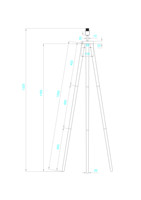 Lampe sur pied en bois élégante, hauteur réglable, abat-jour en tissu de lin pour l'éclairage du salon, corps de lampe et abat-jour vendus séparément.