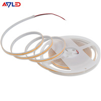 Lampu Strip COB LED tahan air 12V 24V IP20 IP67 fleksibel 3000k 4000k 6500K 5mm 8mm 10mm 12mm lampu Strip COB