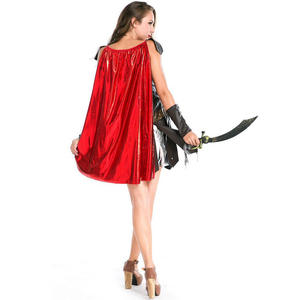 <span class=keywords><strong>Disfraz</strong></span> de gladiador romano sexy para <span class=keywords><strong>mujer</strong></span> Halloween Warrior Lady Adult Fancy Dress con capa - Product Image 6