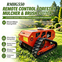 Robot Rasaerba a Gas Telecomandato 4WD ad Alta Potenza per Ogni Terreno, Zero Turn, Cingolato da Giardino, Macchina Tagliaerba da 500mm per Giardino Domestico