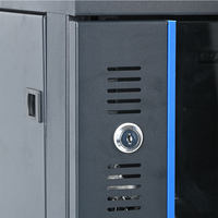 Webite Custom 19" Rack mural monobloc en kit compact avec porte vitrée pour serveurs, CCTV, centres de données et télécommunications