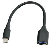 Cable Adaptador de Datos OTG USB 3.0 Hembra a Tipo-C Macho, con Malla de Protección de PVC, para Impresora