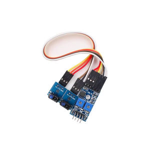 Capteur de réflexion infrarouge Makerfabs 2 canaux (TCRT5000) utilisant le capteur de réflexion infrarouge TCRT5000, large plage de tension, comparateur LM393 E215 - Product Image 1