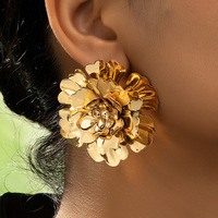 Boucles d'oreilles clous exagérées Mylove FASHION Design en acier inoxydable de qualité supérieure, forme cercle, pour unisexe, bijoux tendance pour anniversaire