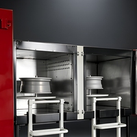 Four de cuisson industriel 16KW pour le chauffage de jantes automobiles avec machine de peinture en poudre séparée, contrôle de température 0~280°C