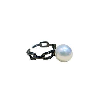 ขาตั้งเครื่องประดับไข่มุก DIY รุ่นเรียบง่าย แหวนเงินแท้ S925 สำหรับไข่มุกทรงกลมขนาด 7-9 มม. รุ่น 10038 ขาตั้งเปล่าสำหรับเครื่องประดับเงิน - Product Image 5