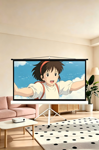 Écran <span class=keywords><strong>de</strong></span> <span class=keywords><strong>projection</strong></span> portable blanc mat écologique 110 pouces 16:10, non toxique et sûr pour les enfants, idéal pour regarder des dessins animés à la maternelle - Product Image 2