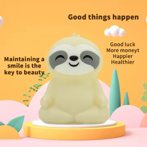Chevet Silicone Mini Cadeau Veilleuses Animal Lampes Pour Enfants USB Pat Enfants Mignon Table Bébé Chambre LED Sommeil Silicone LED Lampe - Product Image 5