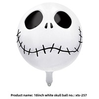 Nouveaux ballons en aluminium Paigo de 18 pouces pour Halloween, styles variés, forme ronde, avec des motifs de sorciers, de fantômes, de grimaces et de squelettes