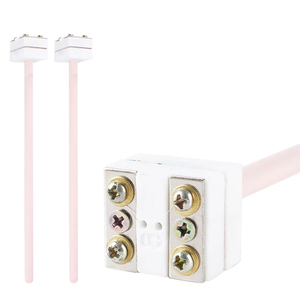 Termopar de Platino Rodio Tipo B de 1800°C, 300mm, Cables de 0.3mm, Sensor de Temperatura Tipo S - Product Image 1