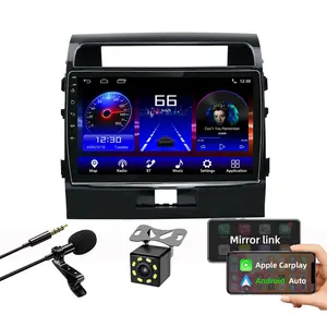 Auto Stereo Dashboard Android Auto Dvd-speler Voor Toyota Landcruiser 2007 2008 2009 2010 2011 2012 2013 2014 2015