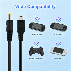Câble de charge de remplacement pour <span class=keywords><strong>PSP</strong></span>, câble d'alimentation pour <span class=keywords><strong>Sony</strong></span> <span class=keywords><strong>PSP</strong></span> séries 1000, 2000, 3000, cordon de charge <span class=keywords><strong>2</strong></span>-en-1 - Product Image 4