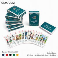 Cartes à Jouer Personnalisées Premium KJ Éducation Santé - 66 Règles d'Alphabetisation Santé Professionnelles en Papier Violet de Qualité Supérieure, Boîte Familiale en Carton