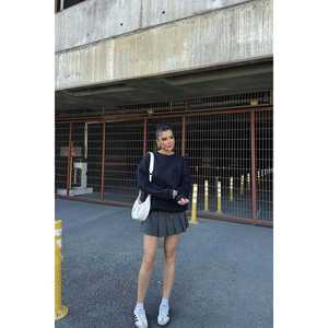 Conjunto de Sudadera Azul Marino para Mujer, Sudadera con Capucha y Cremallera, Top Corto con Diseño Bordado para Invierno - Product Image 2