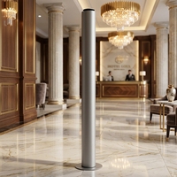 Diffuseur d'arômes électrique de luxe en aluminium OEM ODM avec télécommande par application, éclairage LED, sans eau, pour hôtel et maison