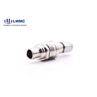 Conector de soldadura macho SMA chapado en oro recto coaxial RF de alta calidad para cable RG 142