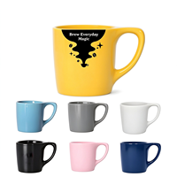 Classic13oz New Bone China Tasse En Céramique Chat Oreille Poignée Personnalisé Naturel En Forme De Café Thé Tasses Cadmium Sans Grès pour Cadeau