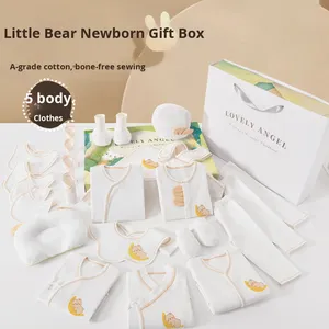 Conjunto de regalo de ropa de algodón puro <span class=keywords><strong>para</strong></span> recién <span class=keywords><strong>nacidos</strong></span>, colección de bebé de luna llena <span class=keywords><strong>para</strong></span> Clase de verano, caja de regalo de ropa de bebé <span class=keywords><strong>para</strong></span> reuniones - Product Image 1