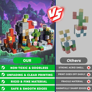 200 blocs magnétiques pour enfants, blocs de construction magnétiques, <span class=keywords><strong>cubes</strong></span>, jouet éducatif Montessori STEM, pour <span class=keywords><strong>les</strong></span> enfants de 3 à 8 ans, aimants empilables, cadeaux - Product Image 3