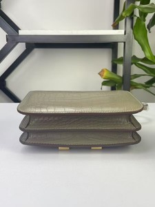 Bolso de Hombro Compacto de Moda para Dama, Marca H, de Cuero Genuino de Alta Gama con Patrón de Cocodrilo, Cierre de Algodón, Caja de Regalo - Product Image 6