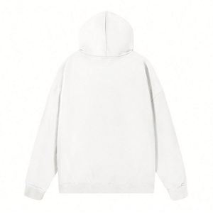 Free Sample Men's Oversized 100% Polyester Hoodies Sweatshirts Long Sleeve <b>Drop</b> Shoulder Custom Logo Print 3D Embroidery - Product Image 2