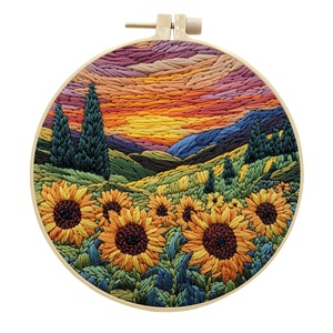 Kit de Broderie pour Débutants Adultes : Instructions Point de Croix, Fils et Aiguilles Faits Main, Tissus, Artisanat de Broderie pour la Survie du Cancer et l'Espoir - Product Image 3