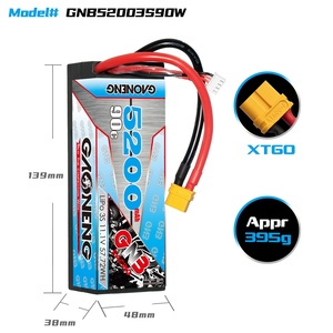 Batería LiPo RC GNB GAONENG 5200MAH 3S 11.1V 90C 180C XT60 con Cable y Carcasa Rígida para Auto RC 1/8 1/10 - Product Image 3