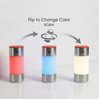 Lampe de table LED moderne RGBW à commande tactile sans fil, à changement de couleur, à gradation progressive, rechargeable Type-C, pour bar et restaurant
