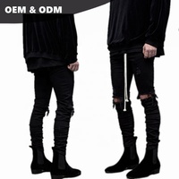 Jeans skinny stretch pour homme, dernier design, style nouveau, peinture délavée, déchiré, 01