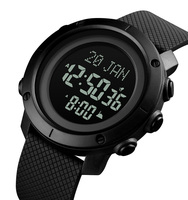 Jam Tangan Digital Multifungsi Skmei 1728 Muslim Azan dengan Logo Kustom dan Penunjuk Arah Kiblat
