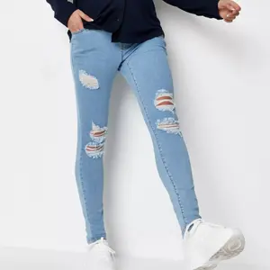 Женские джинсы, светло-голубые рваные узкие джинсы sinner для дам, эластичные джинсовые брюки