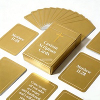Cartes d'affirmation quotidiennes inspirées de la Bible, sur l'amour-propre et la pleine conscience, personnalisées par le fabricant, pour les chrétiens