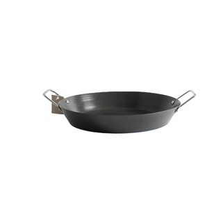 Sartén para hornear de acero al carbono con orejas dobles de 22 <span class=keywords><strong>cm</strong></span>/<span class=keywords><strong>34</strong></span> <span class=keywords><strong>cm</strong></span>, sartén antiadherente redonda para paella - Product Image 4