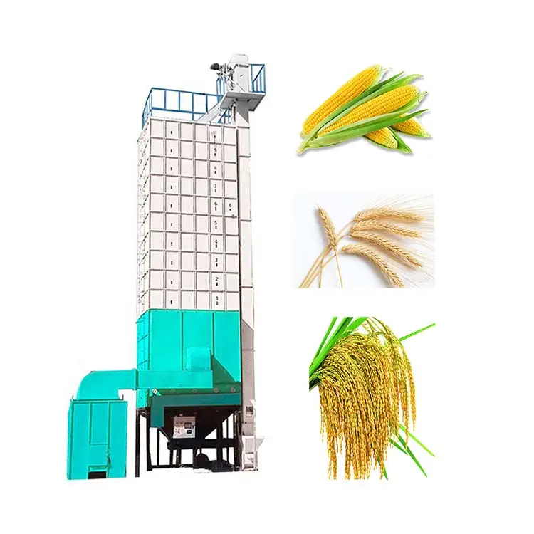 Сельскохозяйственное оборудование, 15 тонн/партия, вертикальная машина для сушки зерна пшеницы