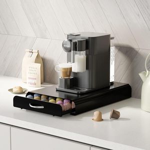 Tiroir à dosettes de café pour capsules de style <span class=keywords><strong>original</strong></span> <span class=keywords><strong>Nespresso</strong></span>, tout en métal pour <span class=keywords><strong>rangement</strong></span> et organisateur de dosettes de café - Product Image 2