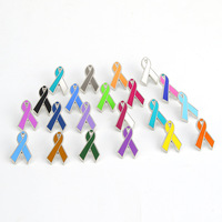 Épinglette personnalisée de haute qualité pour la lutte contre le cancer du sein, la colonne vertébrale, l'épilepsie, l'autisme, en rose, violet, vert, jaune