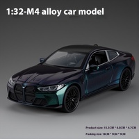 1:32 voiture de sport M4 modèle alliage moulé sous pression voiture de sport jouets en métal pour enfants modèle de berline à deux portes transfrontalière