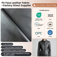 Tissu en cuir PU hydrophile en gros 0,8 mm pour manteau, blazer et costume 138 cm – Tissu en cuir PU écologique et non toxique