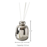 Diffuseur sans flamme en porcelaine blanche, diffuseur en céramique en forme de boule ronde, écologique, personnalisé, cadeau de fête et de festival, décoration