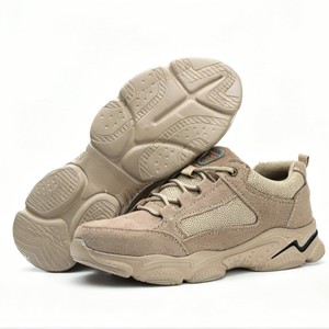 Chaussures de sécurité Meco à embout d'acier, respirantes, légères, pour hommes, anti-écrasement, anti-perforation, kaki, coupe basse - Product Image 5