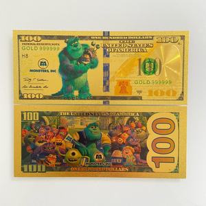 Moneda Conmemorativa de Metal de Doble Cara Chapada en Oro de la Universidad de Animación Estadounidense, Billete de $100, Regalo Coleccionable - Product Image 3