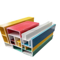 Perfiles de Fibra de Vidrio FRP Tipo I, Material de Construcción, Superficie Lisa, Técnica de Pultrusión, 25-70 mm, Modelo ZHENWANG