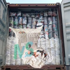 Trapos de Limpieza Altamente Absorbentes, Recortes de Tela Reciclada, Trapos Industriales de Camisetas Blancas Recicladas - Product Image 1