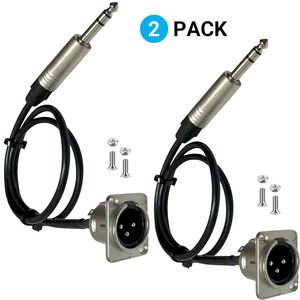 Conector <span class=keywords><strong>de</strong></span> teléfono estéreo <span class=keywords><strong>de</strong></span> 6,35mm macho <span class=keywords><strong>a</strong></span> D estilo montaje en Panel XLR 3 PIN conector hembra <span class=keywords><strong>Cable</strong></span> convertidor - Product Image 3